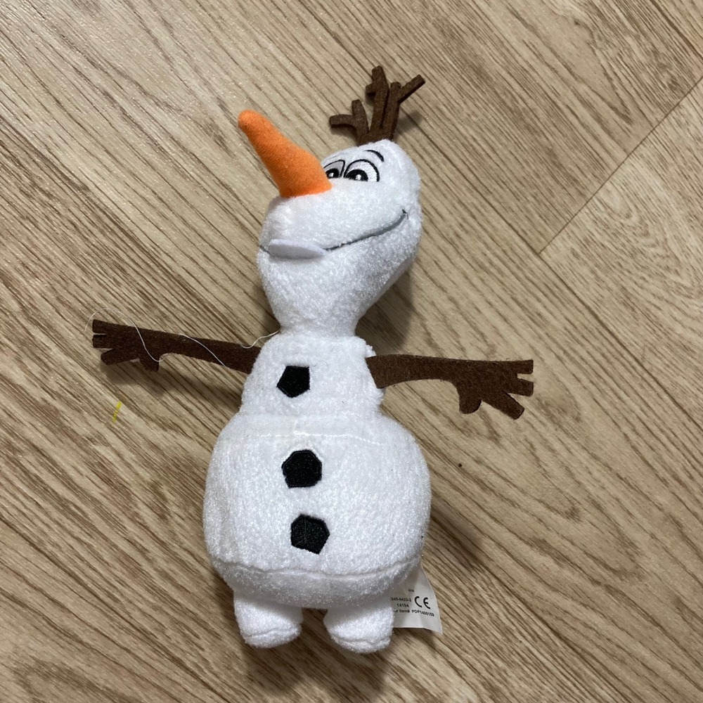 Disney Frozen Olaf Plush Toy 8in White  2014 Disney Press SNOWMAN